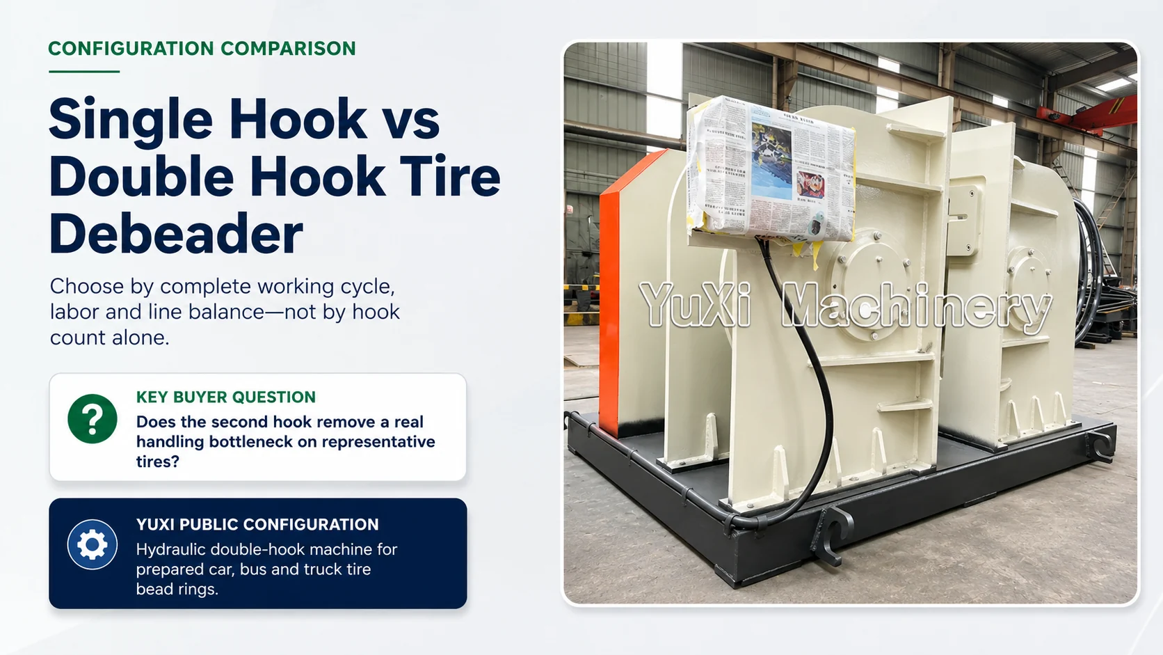 Single Hook vs Double Hook Tire Debeader